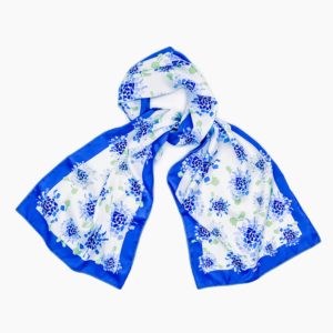 Fifty States Hydrangea Scarf Blue