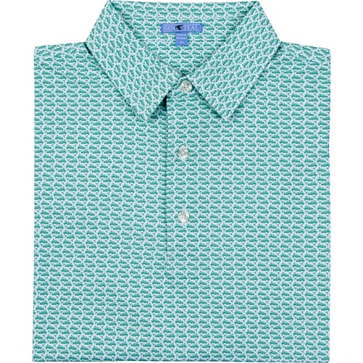Genteal Performance Polo - Green Trout