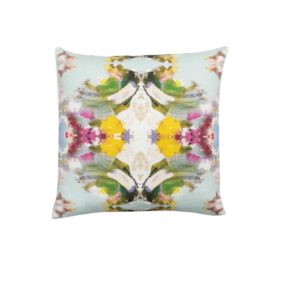 Poppy Blue Linen Cotton 22" Pillow