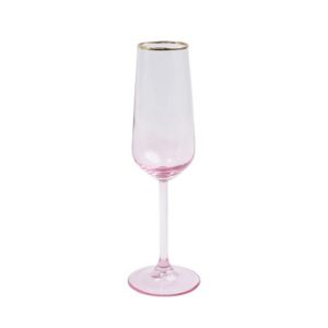 Vietri Ranbow Champagne Flute - Pink