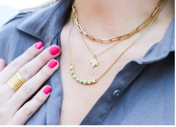 Texas Strong Necklace Turquoise