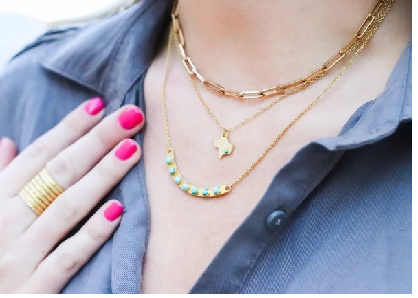 Texas Strong Necklace Turquoise