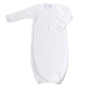 Nellapima White/Blue Bubble Gown