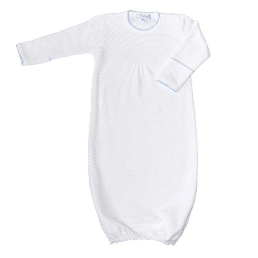 Nellapima White/Blue Bubble Gown