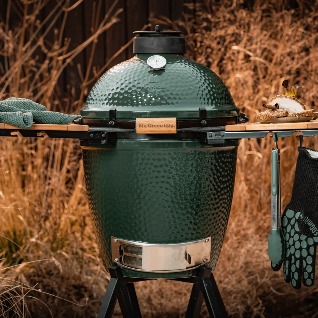Big Green Egg Large Grill in an intEGGrated Nest+Handler with Mates Package2