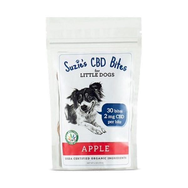 Suzie's CBD Hearts Dog Chews Full Spectrum 4 Mg 5ct – Apple