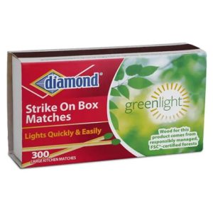 Diamond Strike On Box Matches 3PK