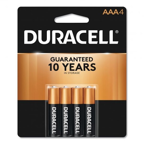 Duracell CopperTop AAA Batteries (4 Pack)