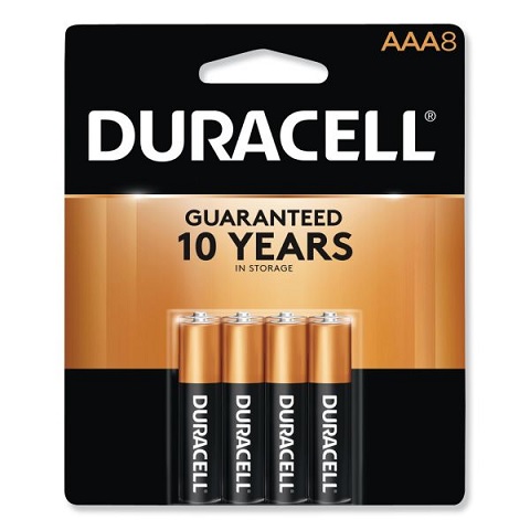 Duracell CopperTop AAA Batteries (8 Pack)