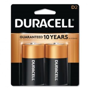 Duracell CopperTop D Batteries (2 Pack)