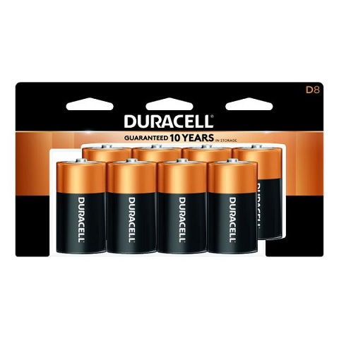 Duracell D Batteries (8 Pack)