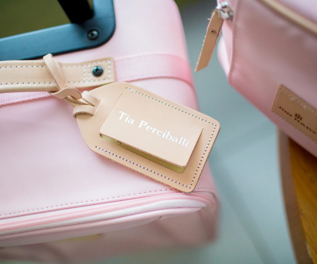 Jon Hart Luggage Tag - Blush