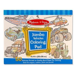 Melissa & Doug Jumbo Vehicles Coloring Pad