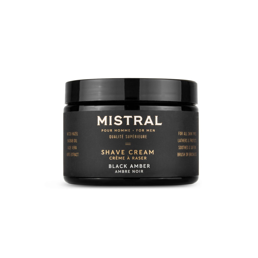 Mistral Black Amber Shaving Cream
