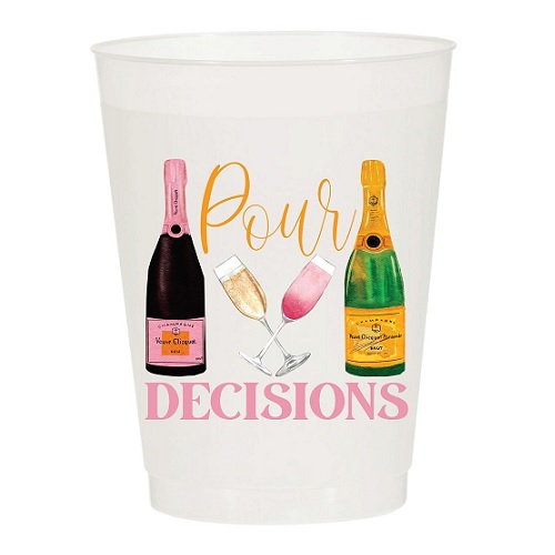 Pour Decisions Reusable Cups - Set of 10 Cups