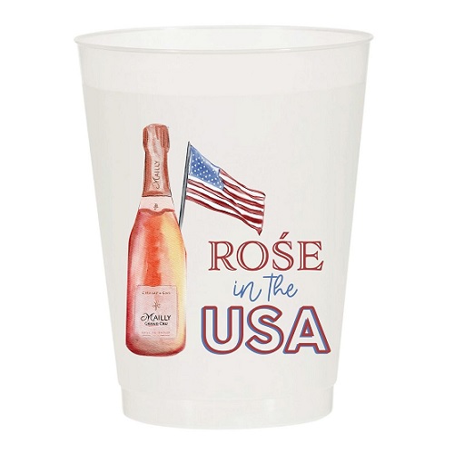 Rose In The USA Reusable Cups - Set of 10 Cups