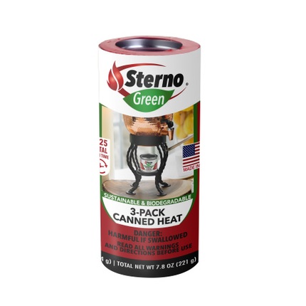 Sterno 3Pk Canned Gel Cook Fuel