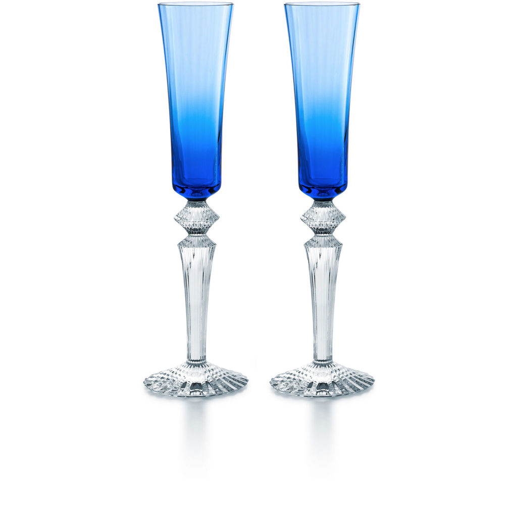 Baccarat Mille Nuits Flutissimo Blue Pair