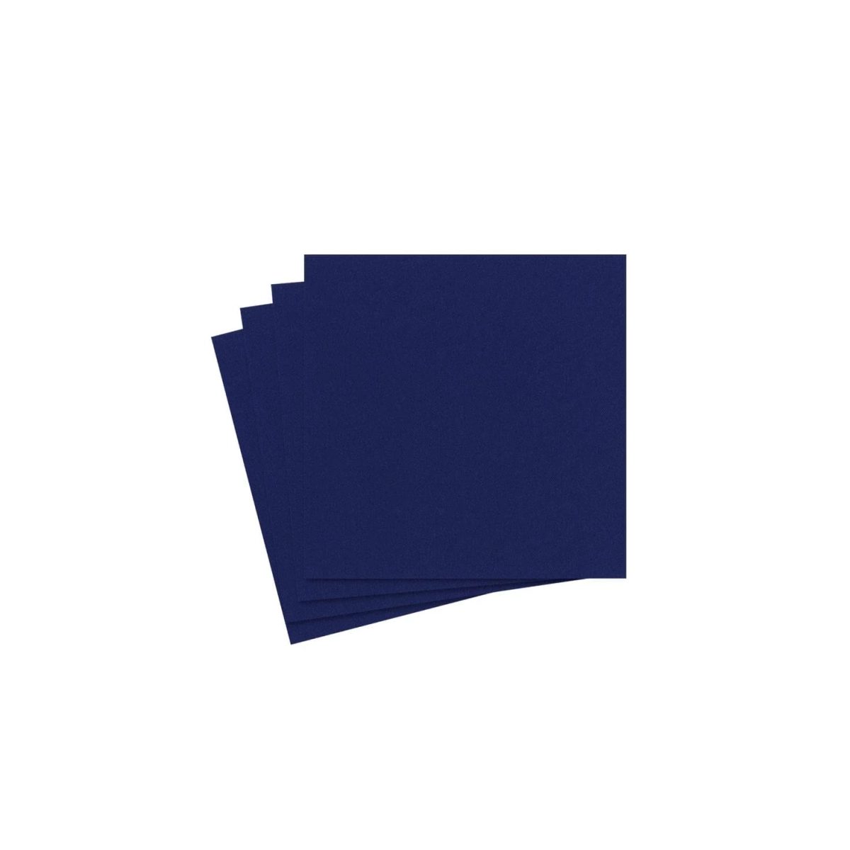 Caspari Paper Linen Cocktail Napkins - Navy