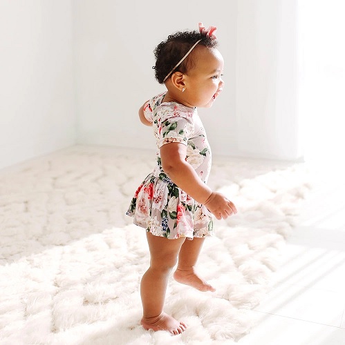 Posh Peanut Cassie Short Sleeve Twirl Skirt Bodysuit