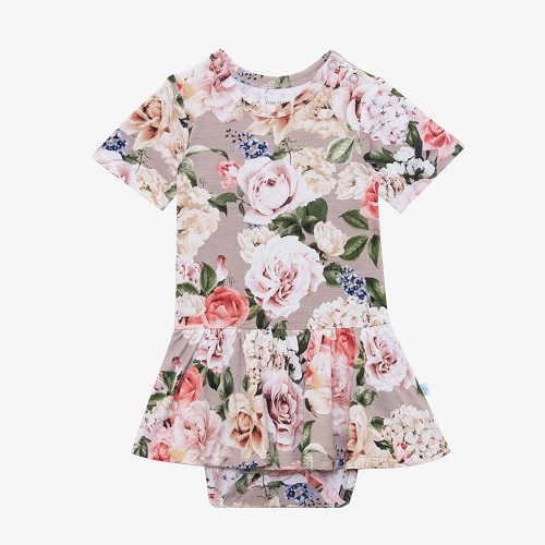 Posh Peanut Cassie Short Sleeve Twirl Skirt Bodysuit