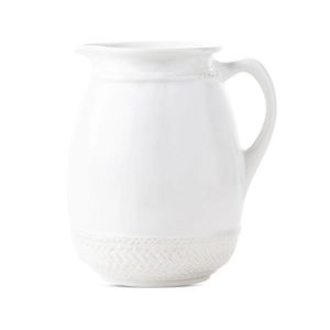 Rose Ann Hall Designs Condessa Hand-Etched Tall Pitcher - Clear  