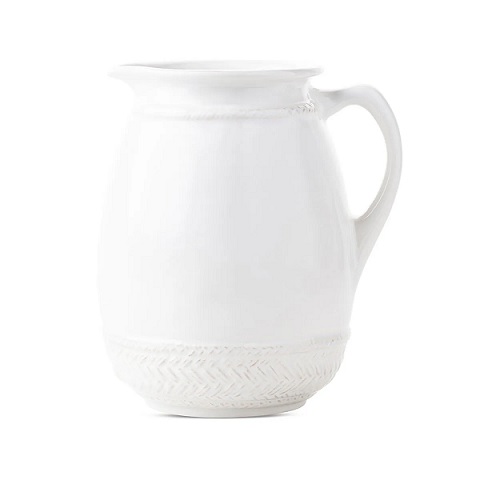 Juliska Le Panier Whitewash Pitcher/Vase - White