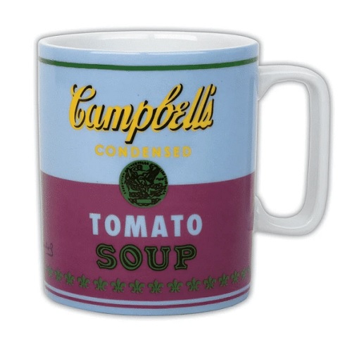 Andy Warhol Campbell's Soup Boxed Mug Red & Violet