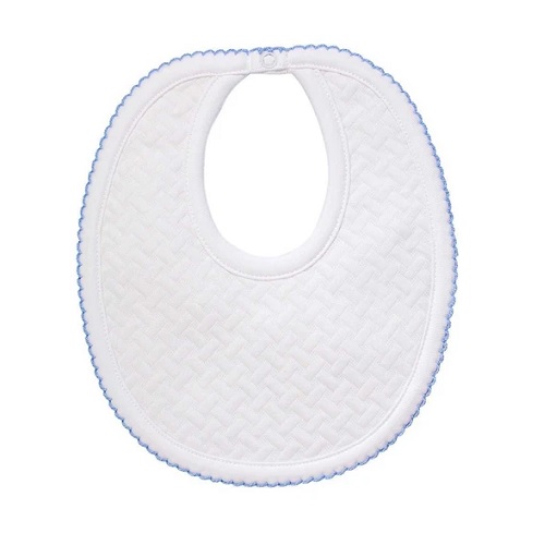 Nellapima Basket Weave Baby Bib - Blue
