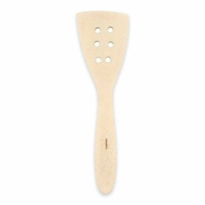 Pacific Merchants 12in. Beechwood Large Curved Spatula w/ Beveled Edge
