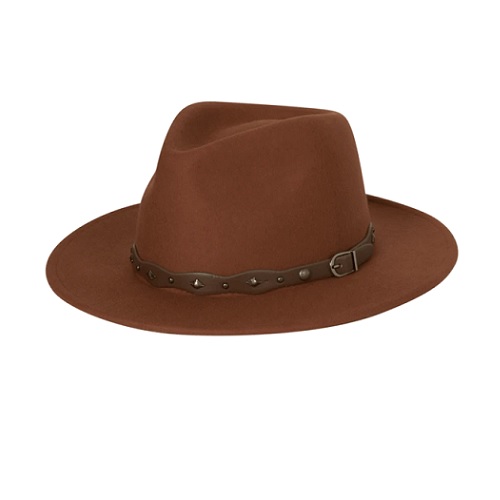 Gigi Ladies Felt Safari Hat - Rust