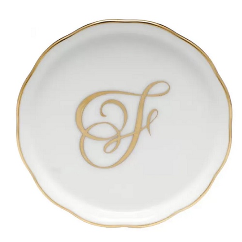 Herend Coaster With Monogram