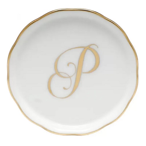 Herend Coaster With Monogram