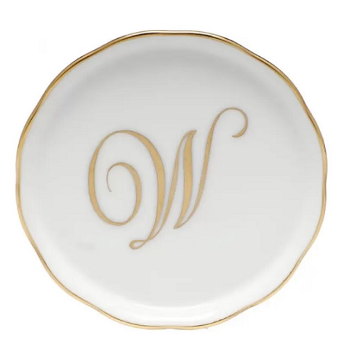 Herend Coaster With Monogram