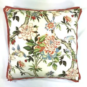 Mudan Persimmon with Cupcake Flange Pillow