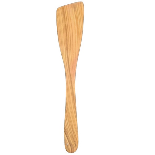 Pacific Merchants 12 Inch Olivewood Curved Corner Spatula