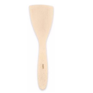 Pacific Merchants 12" Beechwood Large Curved Wooden Spatula