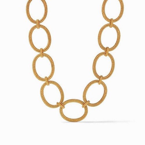 Julie Vos Windsor Oval Link Necklace - Gold