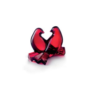 Baccarat Crystal Saint-Valentin Doves - Red  