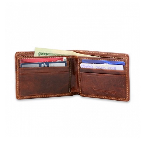 Mountain Sunset Needlepoint Bi-Fold Wallet