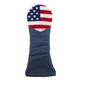 Big American Flag Needlepoint Golf Headcover (Hybrid)