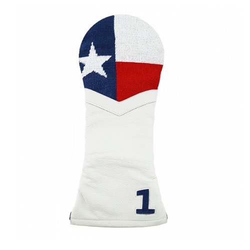 Big Texas Flag Needlepoint Golf Headcover (Driver)
