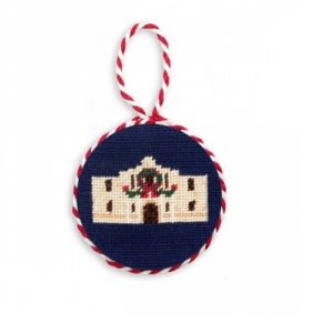 Smathers & Branson Christmas Alamo Needlepoint Ornament