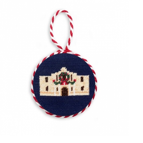 Smathers & Branson Christmas Alamo Needlepoint Ornament