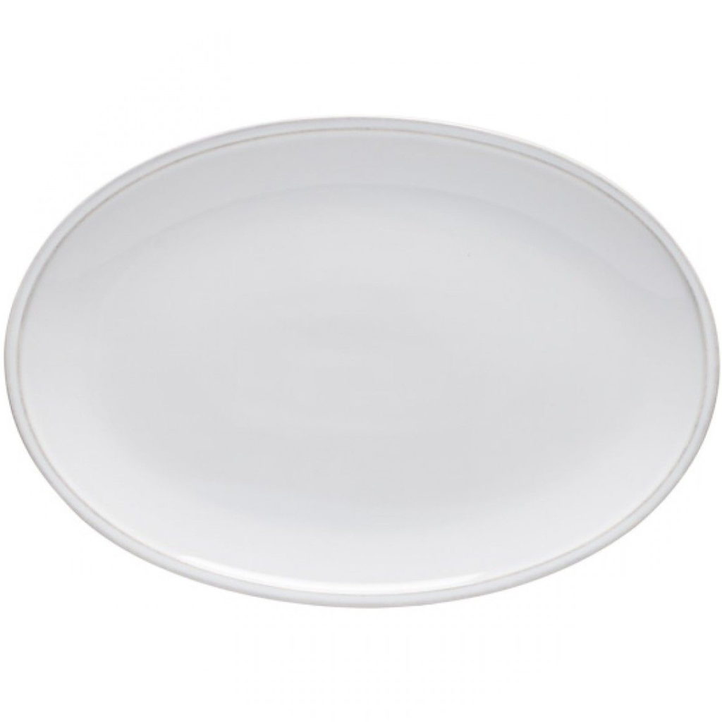 Costa Nova Friso Steak Plate - White