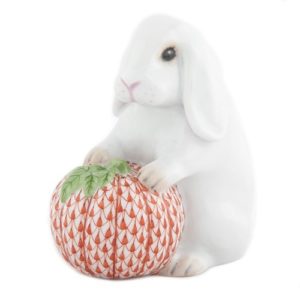 Herend Autumn Bunny - White