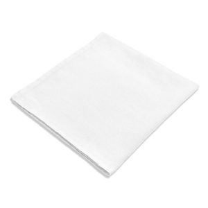L'Objet Sateen Modern Classic White Linen Napkin