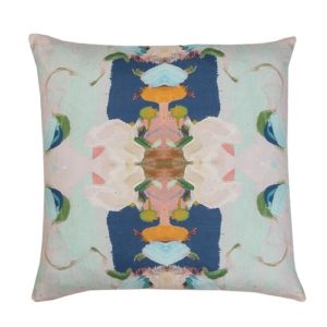 Monet's Garden Navy Blue 22in. Pillow