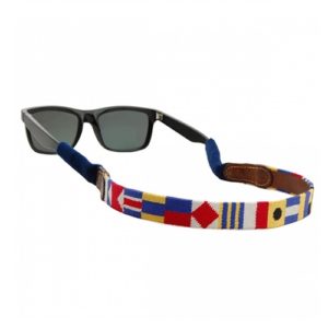 Smathers & Branson Nautical Alphabet Needlepoint Sunglass Straps