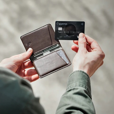Bellroy Premium Slim Sleeve Wallet - Darkwood |